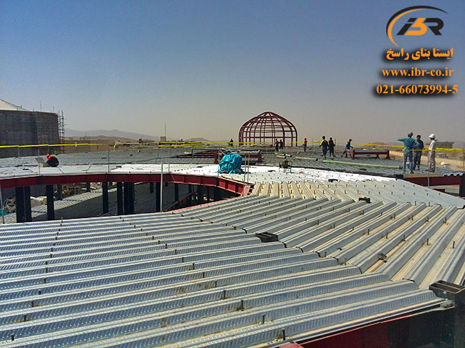 اجرای سقف عرشه فولادی پارک فناوری پردیس
